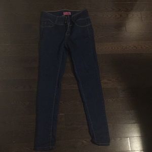 Dark blue jeans